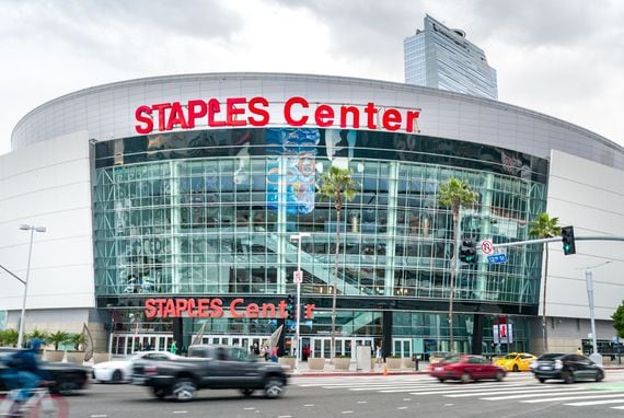 The Staples Center in Los Angeles. (David Vives/Unsplash)