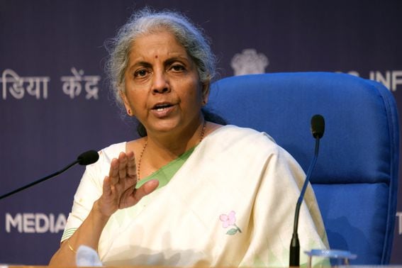 Indian Finance Minister Nirmala Sitharaman (T. Narayan/Bloomberg via Getty Images)