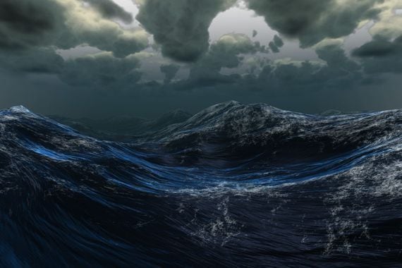 seas, ocean, storm