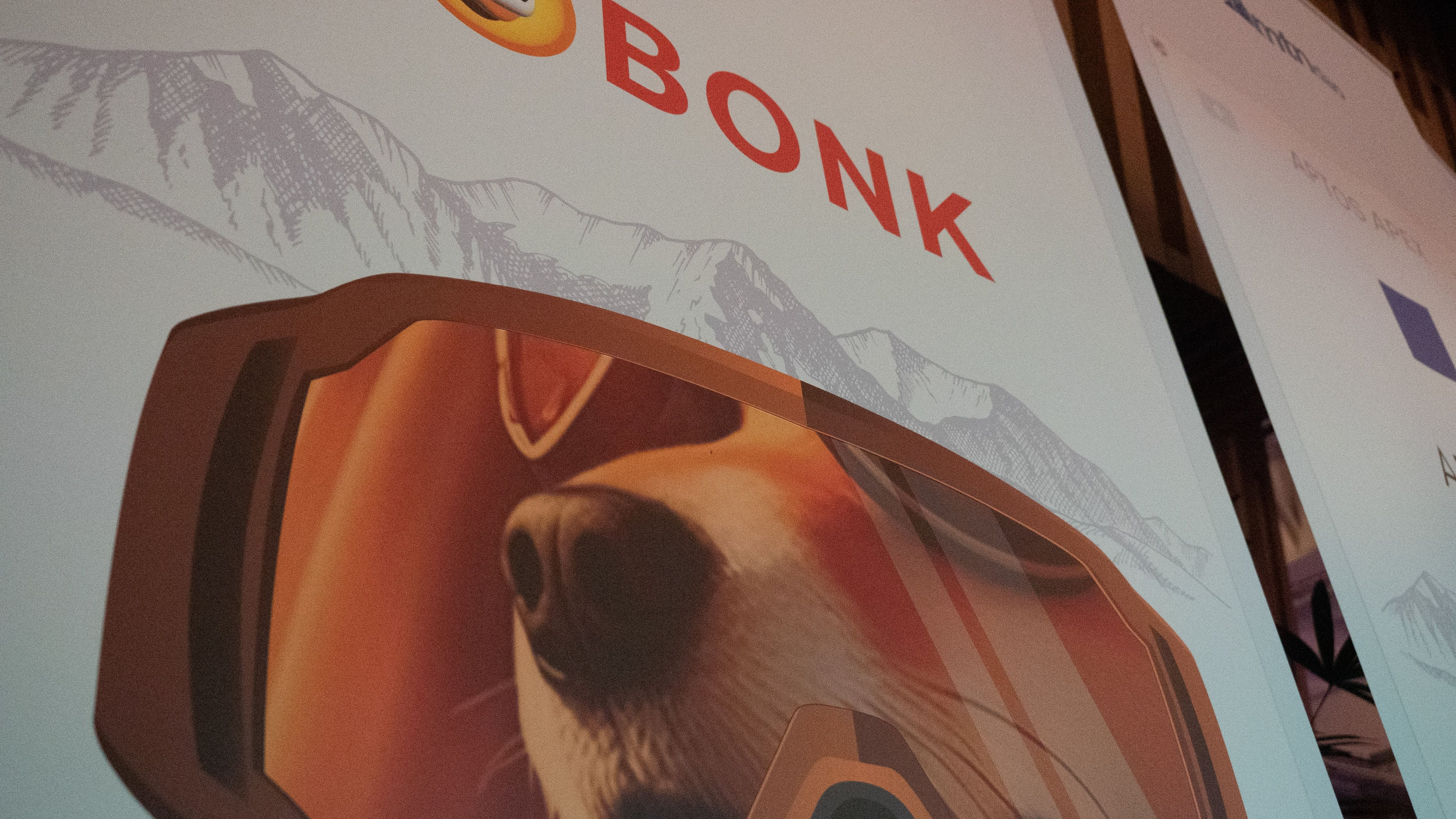 A BONK ad in Salt Lake City (Danny Nelson/CoinDesk)