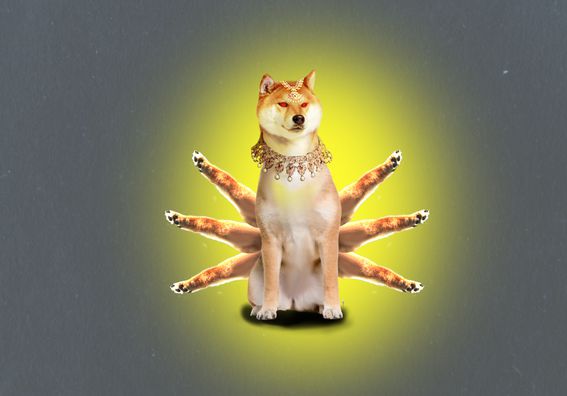 Doge as an Eastern god