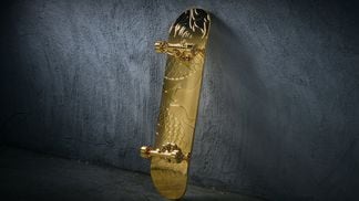 CDCROP: Azuki released a series of nine golden skateboards with a 24k gold-plated deck (Chiru Labs)