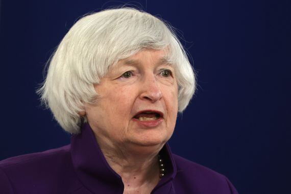 Janet Yellen will deliver her first speech on crypto this week. (Alex Wong/Getty Images)