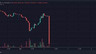 ArbiSwap’s native ARBI tokens fell from $1.5 to a fraction of a cent in the past 24 hours. (DEXTools)