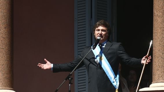 President of Argentina Javier Milei  (Photo by Tomas Cuesta/Getty Images)