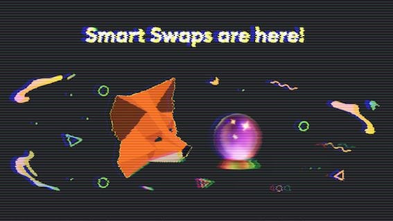 MetaMask has quietly rolled out a limited version of its new routing tech into the new Smart Swaps feature (MetaMask, modified by CoinDesk)