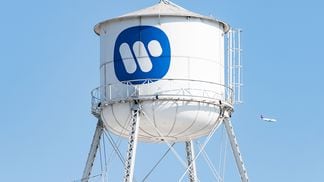 Warner Music Group water tower in Downtown L.A. (AaronP/Bauer-Griffin/GC Images)