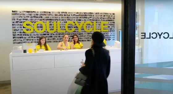 Footage from a SoulCycle promotional video. The fitness brand told customers to “Find Your Soul.”