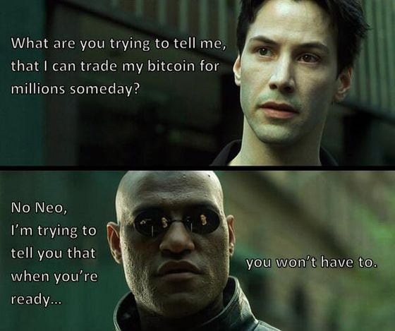 Matrix bitcoin meme