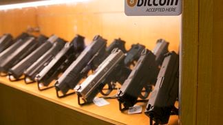 Central Texas Gun Works, in January 2014, became the first firearms retailer to accept online payment in bitcoin. (Robert Daemmrich Photography Inc/Corbis via Getty Images)