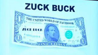 Rep. Brad Sherman (D-Calif.) created a "Zuck Buck" graphic featuring CEO Mark Zuckerberg to describe his view of the libra stablecoin. (House Financial Services Committee)