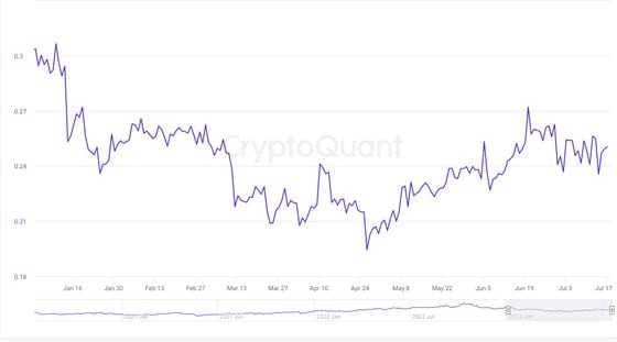 CryptoQuant's estimated leverage ratio (CryptoQuant)