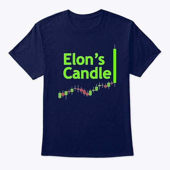 "Elon's Candle" T-shirt from The Doge Store.