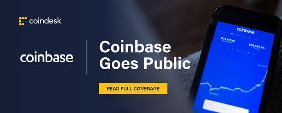 Click the image for CoinDesk's full coverage of the Coinbase public listing.