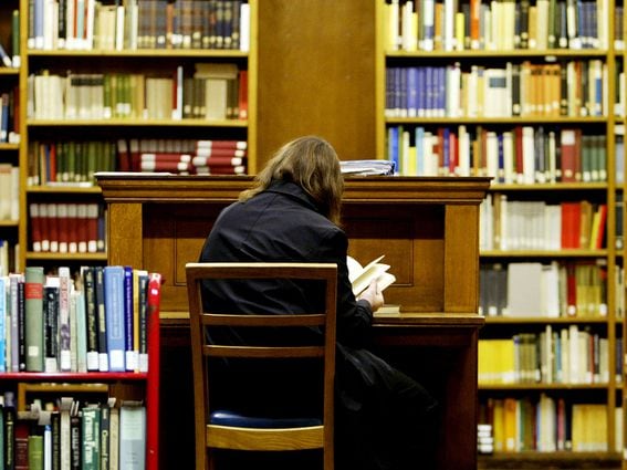 CDCROP: A student studies in the main library at the University College London (Ian Waldie/Getty Images)