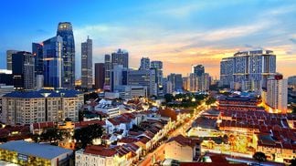 Singapore's central bank is among those testing DeFi for foreign exchange markets. (seng chye teo/Getty Images)