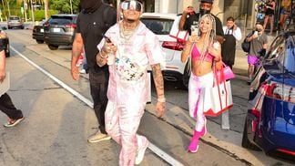 Lil Pump is seen on June 15, 2021 in Los Angeles, California. (JOCE/Bauer-Griffin/GC Images)