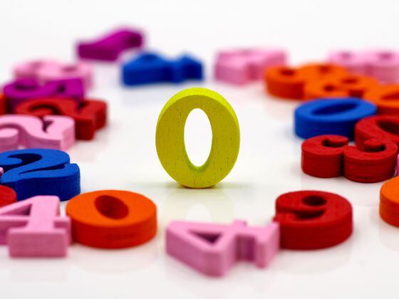 CDCROP: Colorful Wooden Numbers - Zero