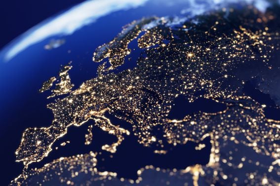 Europe at night (Constantine Johnny/Getty Images)