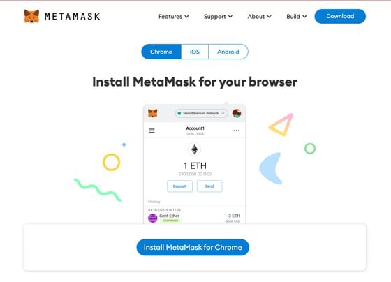 MetaMask homepage