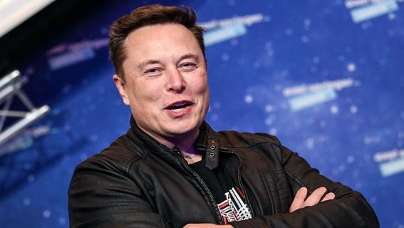 Tesla CEO Elon Musk once again tweeted about DOGE on Friday. (Getty Images)