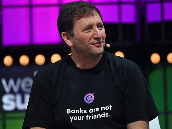 Alex Mashinsky, Celcius, on Centre Stage during day three of Web Summit 2021 at the Altice Arena in Lisbon, Portugal.