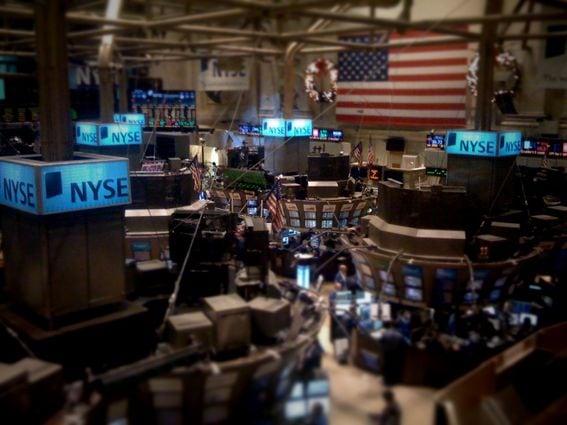Picture of NYSE trading floor