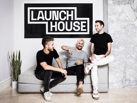Launch House co-founders Brett Goldstein, Michael Houck and Jacob Peters (Launch House)