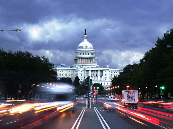 CDCROP: The Capitol with Traffic on Pennsylvania Avenue (Getty Images)