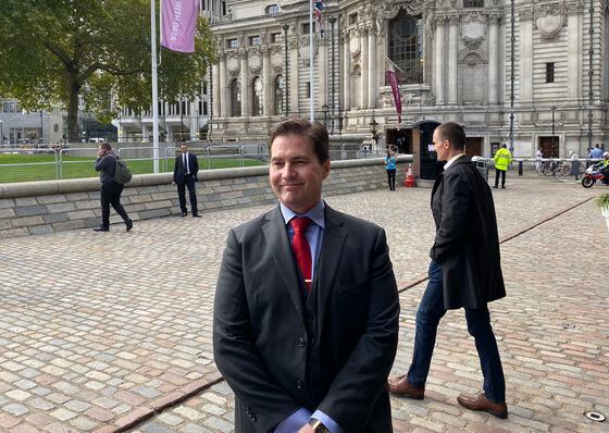 Craig Wright in London in 2019 (Oliver Knight/CoinDesk)