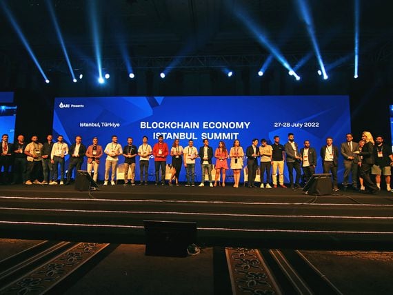 Awards ceremony at Blockchain Economy Istanbul (Blockchain Economy Istanbul Team)