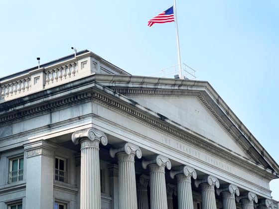Edificio del Departamento del Tesoro de Estados Unidos, en Washington D. C. (Jesse Hamilton/CoinDesk)