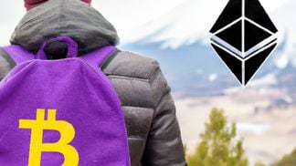 DO NOT USE: CDCROP: AI Artwork Bitcoin Ethereum Backpack Nature Hiking (DALLE-E/Coindesk)