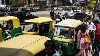 India's goods and services tax (GST) was implemented in 2017. This same tax regime would later lead to five crypto exchanges paying over $11 million in back taxes and penalties. (Sanjit Das/Bloomberg via Getty Images)