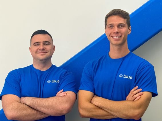 Blue's founders, Casper Yonel (right) and Paul Thomas (left) (Blue)