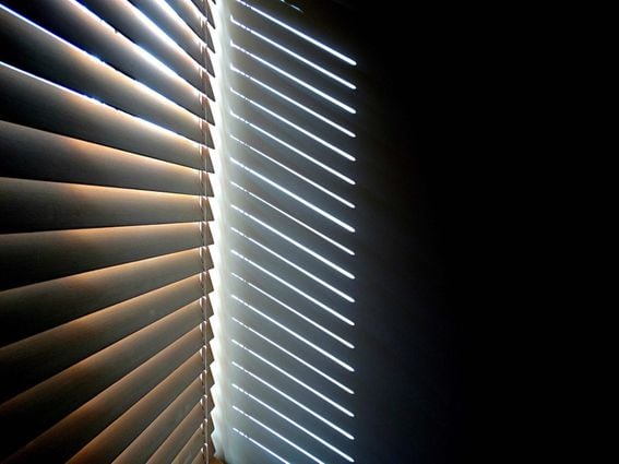 blinds, room, dark