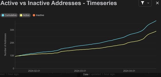 Active vs inactive addresses