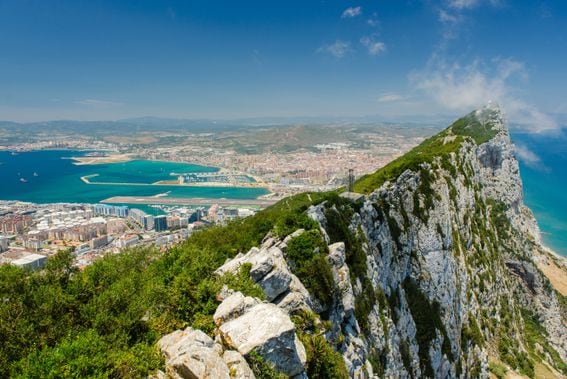 Gibraltar's iconic rock. (Michal Morzak/Unsplash)