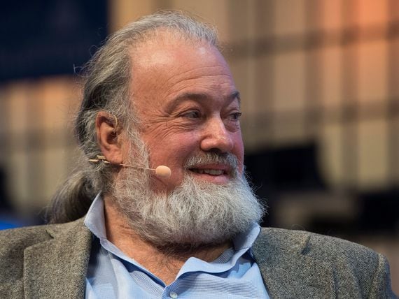 LISBON, PORTUGAL - NOVEMBER 09: David Chaum, PrivaTegrity, discusses "Cryptocurrencies 101: Bitcoin, Ethereum and everything you need to know" during the final day of Web Summit in Altice Arena on November 09, 2017 in Lisbon, Portugal. Web Summit (originally Dublin Web Summit) is a technology conference held annually since 2009. The company was founded by Paddy Cosgrave, David Kelly and Daire Hickey. The topic of the conference is centered on internet technology and attendees range from Fortune 500 companies to smaller tech companies. This contains a mix of CEOs and founders of tech start ups together with a range of people from across the global technology industry, as well as related industries. This year's edition, starting on November 06, is the second to be held in Lisbon and will congregate almost 60,000 participants. (Photo by Horacio Villalobos - Corbis/Getty Images)