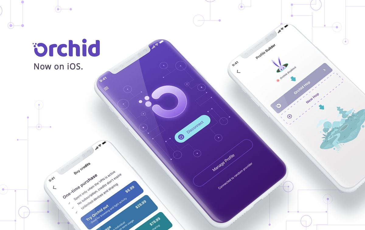 Orchid has launched its  VPN application on Apple's app store. (Orchid)