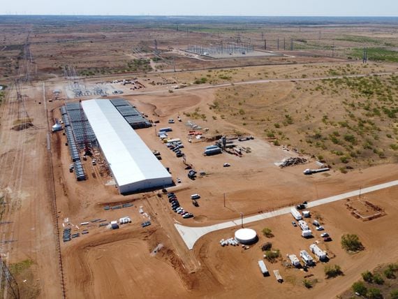 The Helios facility in Dickens County, Texas. (Argo Blockchain)