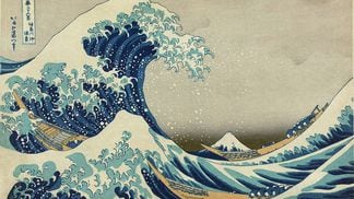 "The Great Wave" by Hokusai, image via Library of Congress