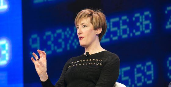 Caitlin Long speaks at Invest 2018. (CoinDesk archives)