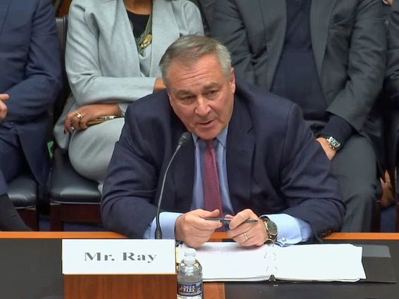 FTX CEO John Ray III testifies in the U.S. House Financial Services Committee about the company's collapse. (U.S. House Financial Services Committee)