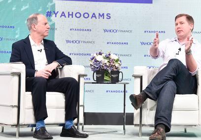 Digital Currency Group's Barry Silbert, right (Getty Images)