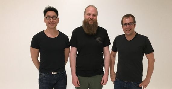 Matt Liu, co-founder; Tom Linton, OUSD head engineer; and Josh Fraser, co-founder 
