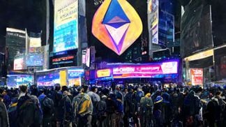 Ethereum New Years Eve NYC (Midjourney/CoinDesk)