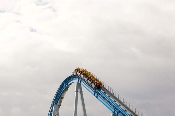 Bitcoin price roller-coaster (Shutterstock)