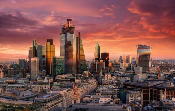 City of London image via Shutterstock