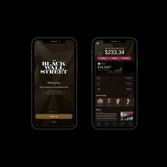 The Black Wall Street app.